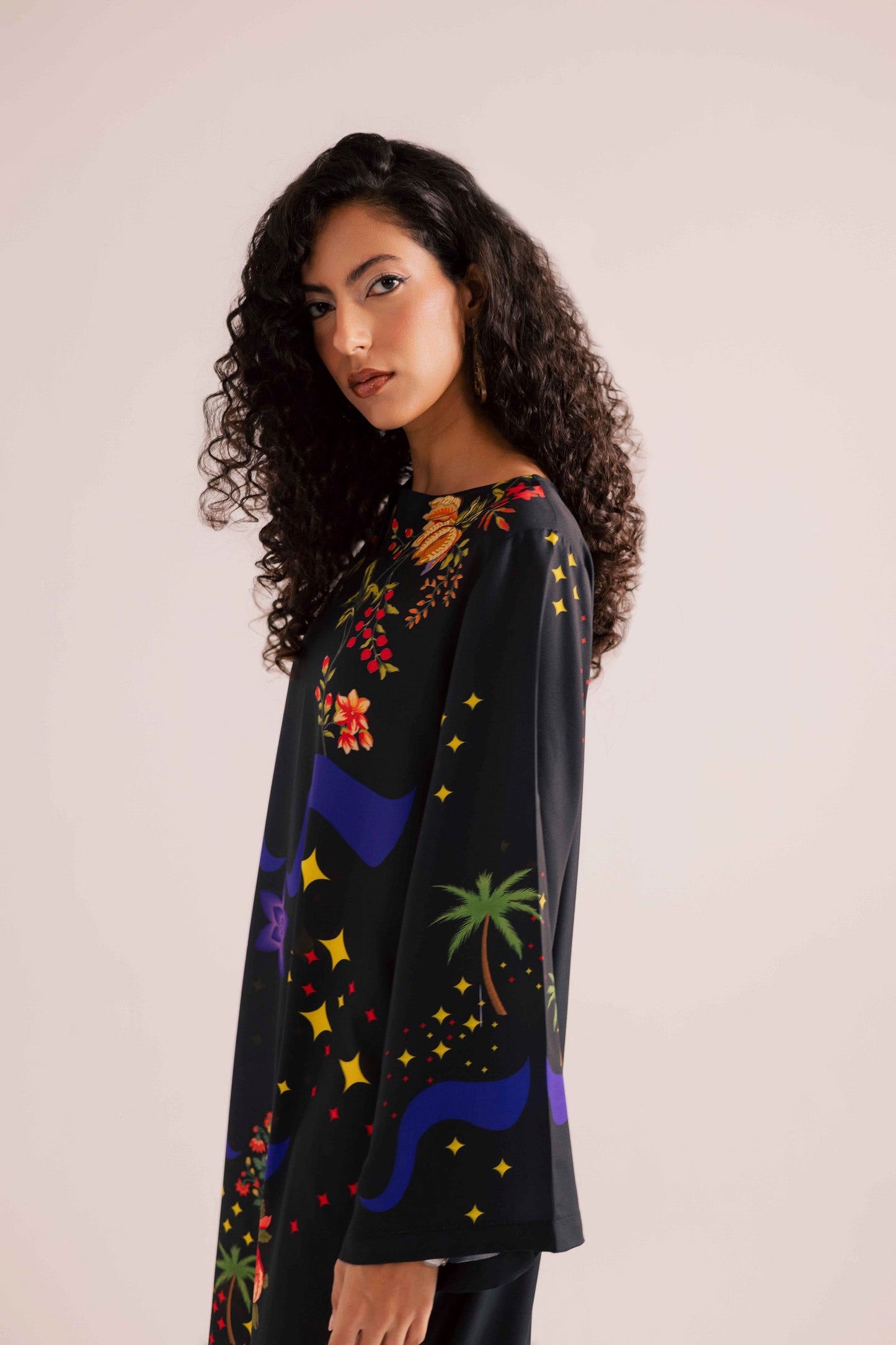 KF13 - Winter Printed Kaftaan