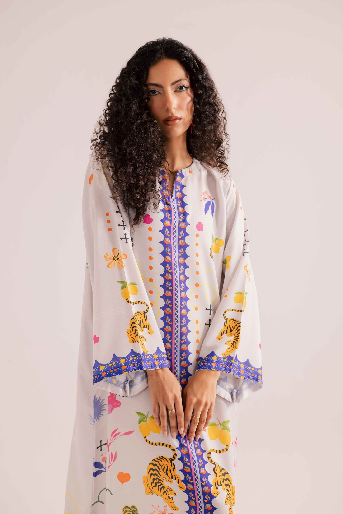 KF22 - Winter Printed Kaftaan