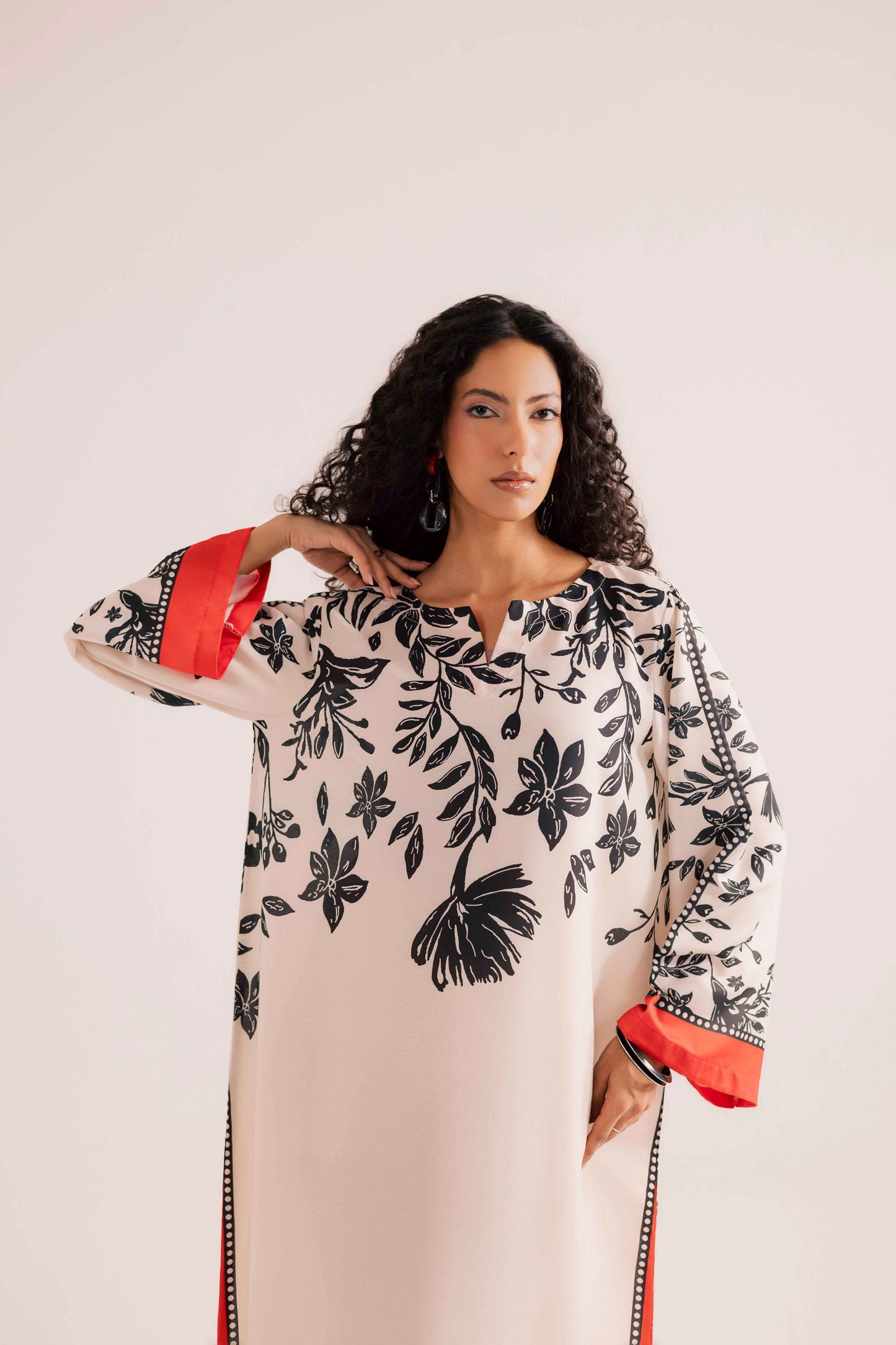 KF27 - Winter Printed Kaftaan