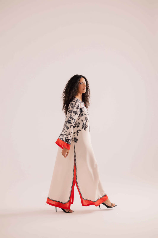 KF27 - Winter Printed Kaftaan