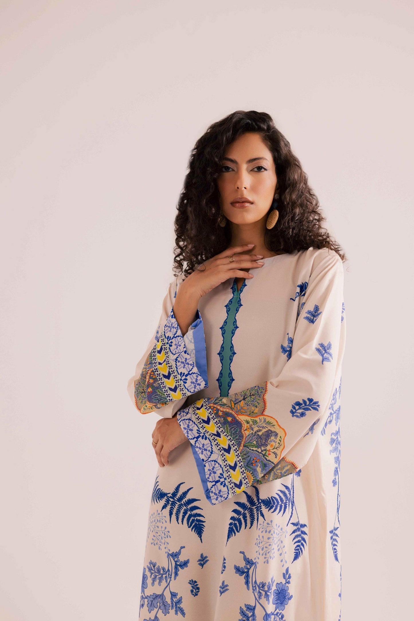 KF28 - Winter Printed Kaftaan