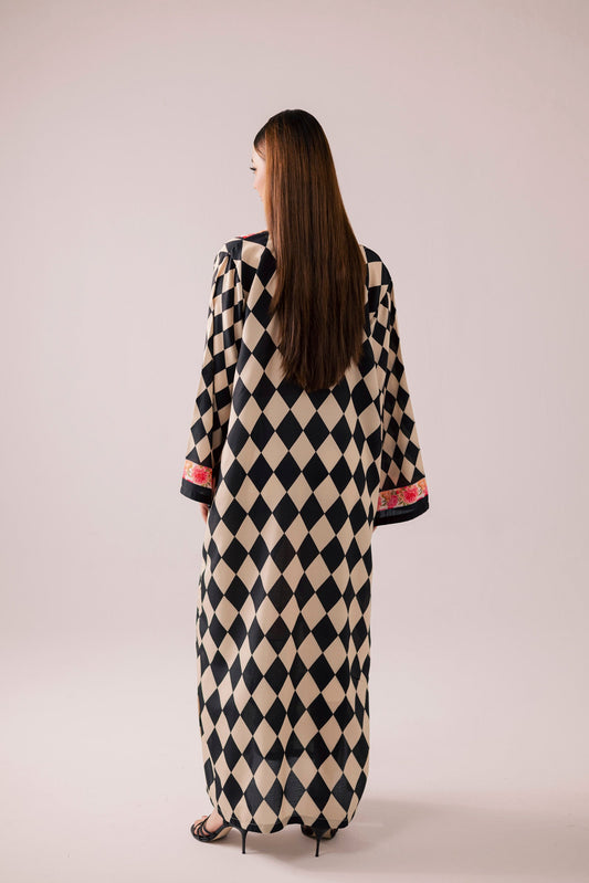 KF38 - Winter Printed Kaftaan