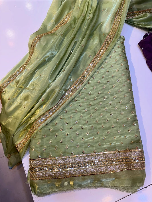 Pistachio Green -Sheesha Silk