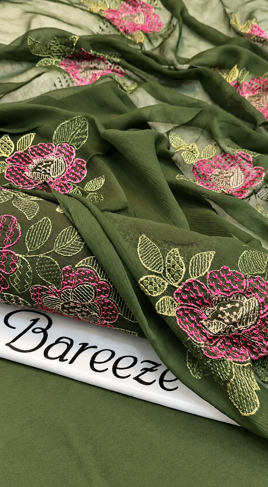 3PC Winter Karandi | Pure Chiffon Dupatta