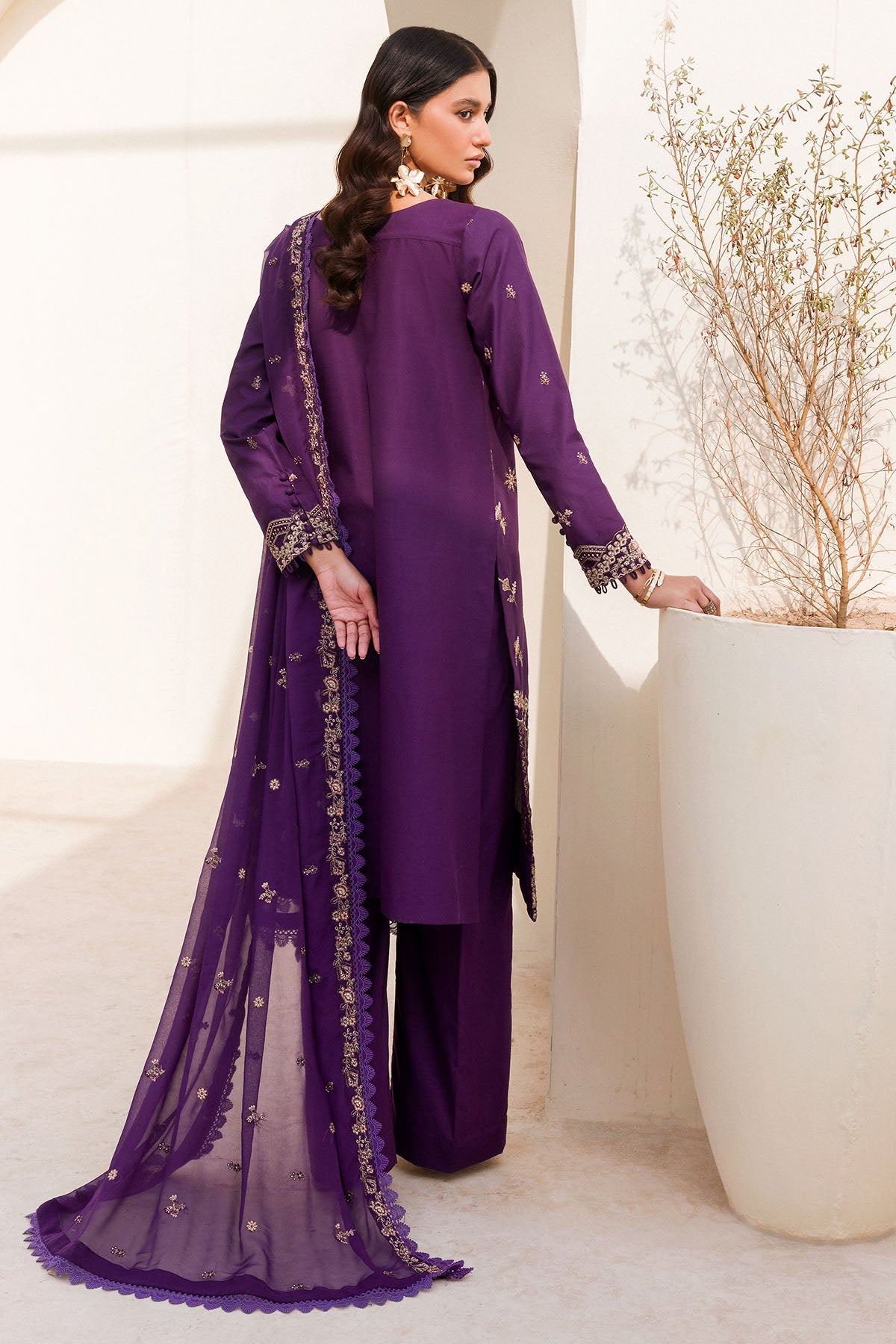 4234-LORALEI EMBROIDERED CAMBRIC UNSTITCHED