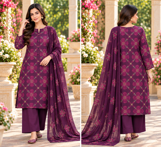 Purple Mosaic Karandi