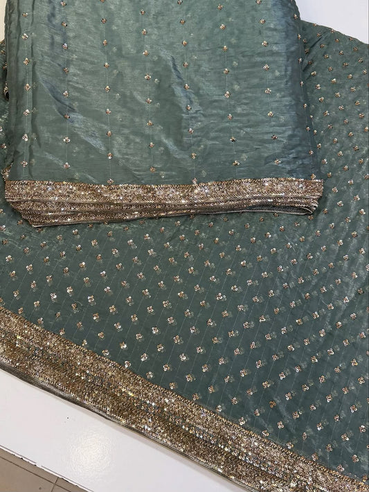 Moss Green-Sheesha Silk