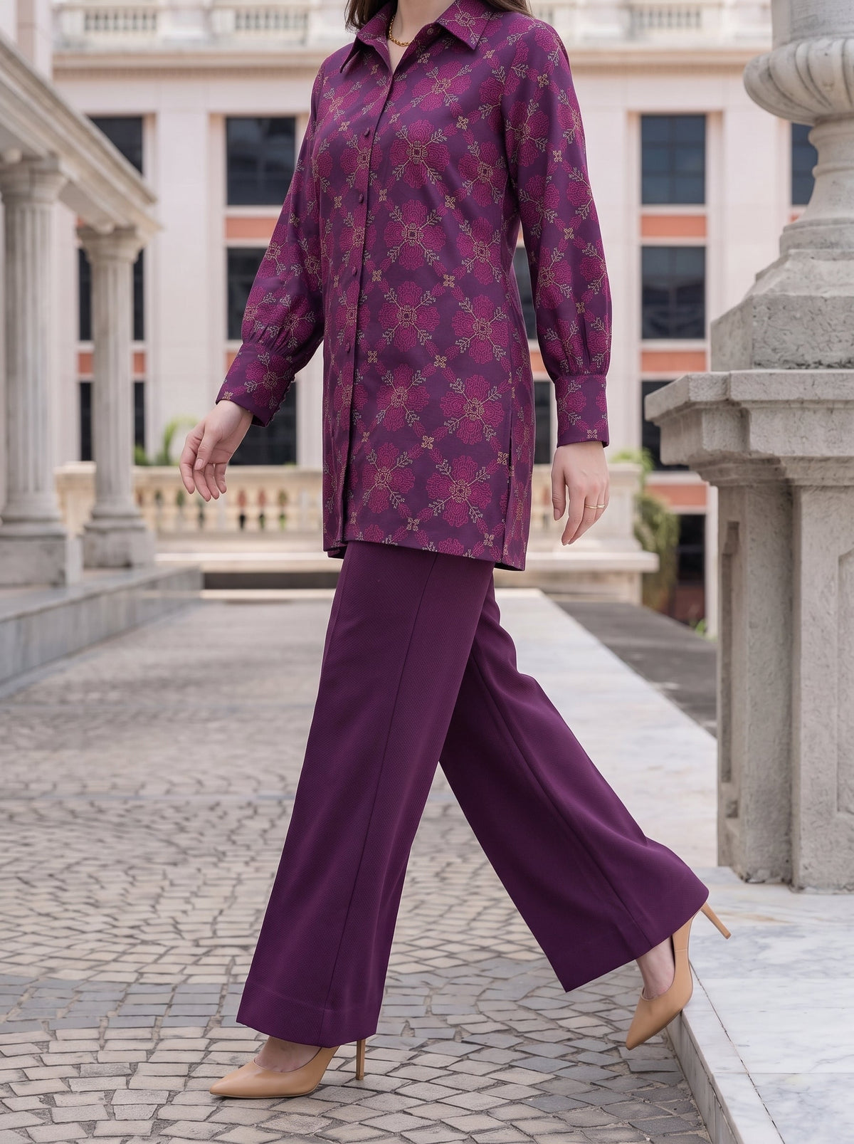Purple Mosaic Karandi