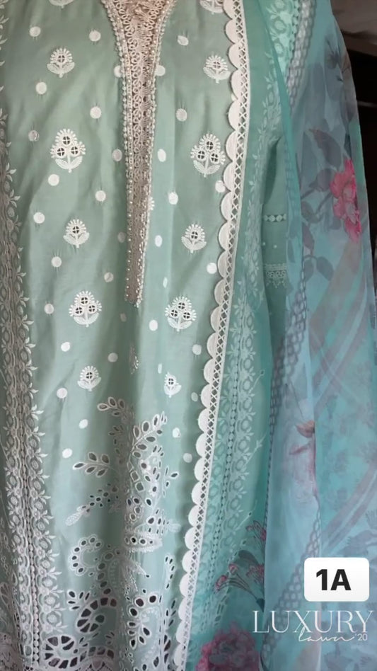 Design 1A- Sobia Nazir Luxury Lawn '20 - Heer Rang