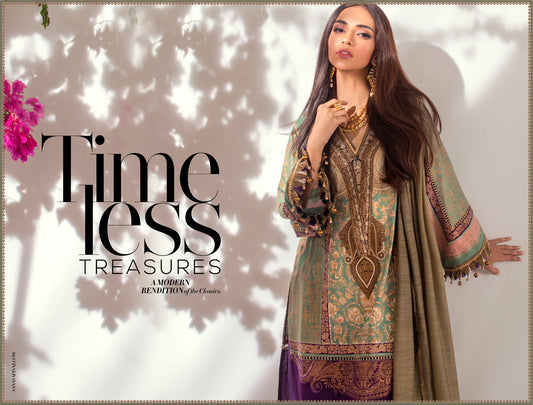 1A (3 Piece)- Kurnool ’20 Unstitched Collection - Heer Rang