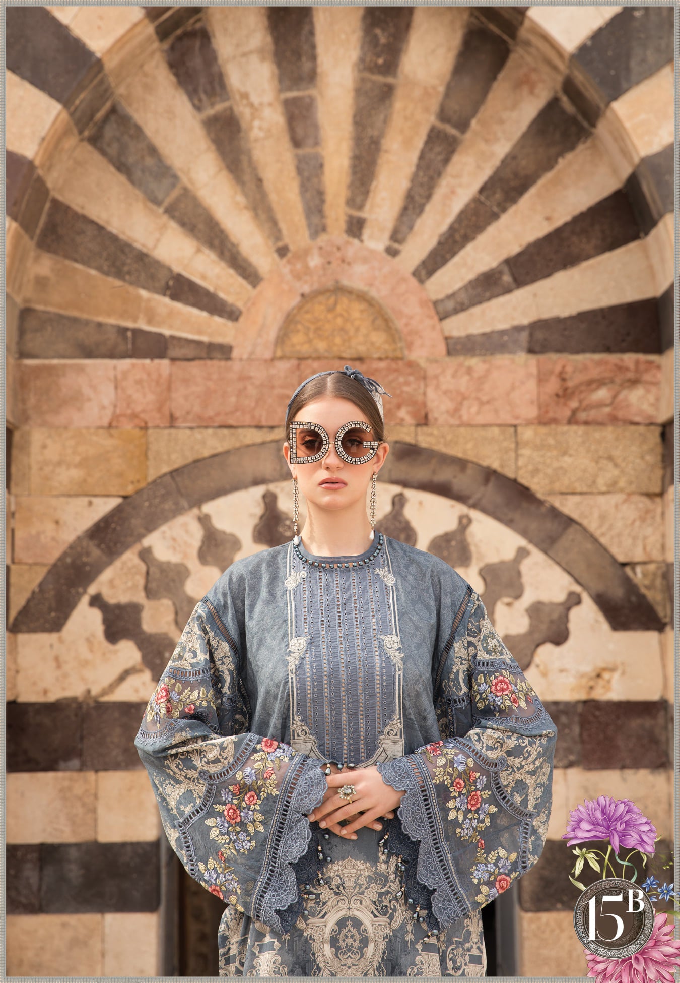 Unstitched Lawn D-2115-B - Heer Rang