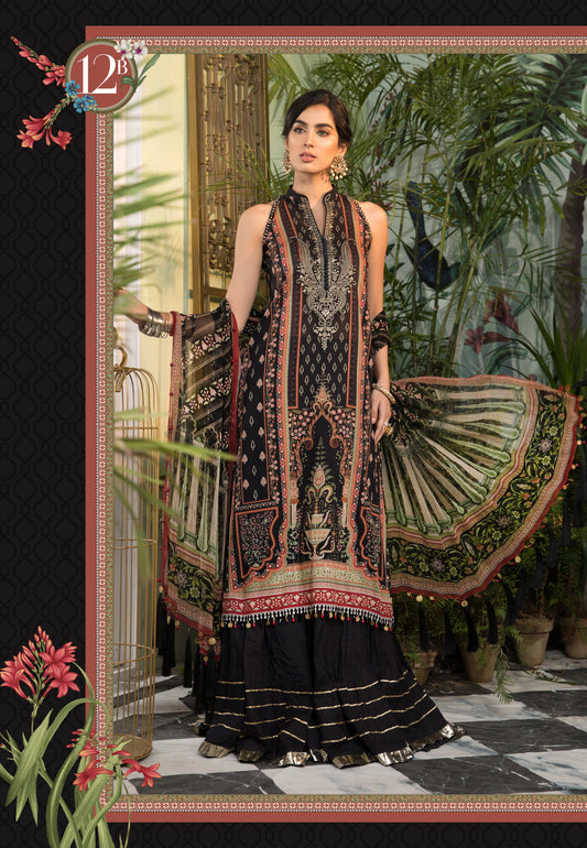 Mprints Unstitched Design 12B - Heer Rang