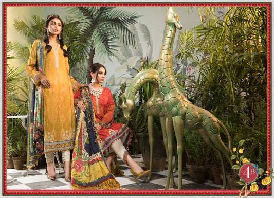 Mprints Unstitched Design 4A - Heer Rang