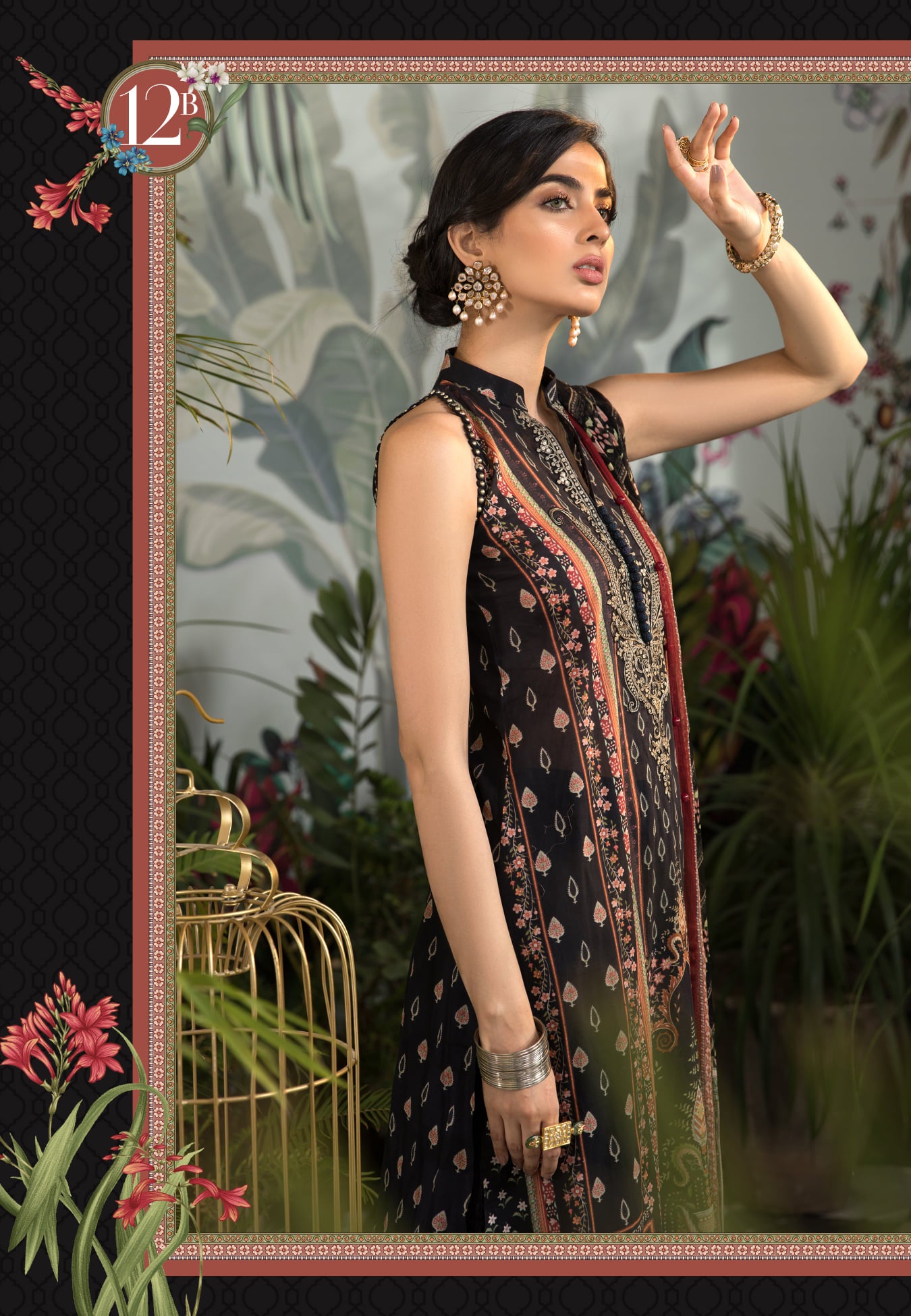 Mprints Unstitched Design 12B - Heer Rang