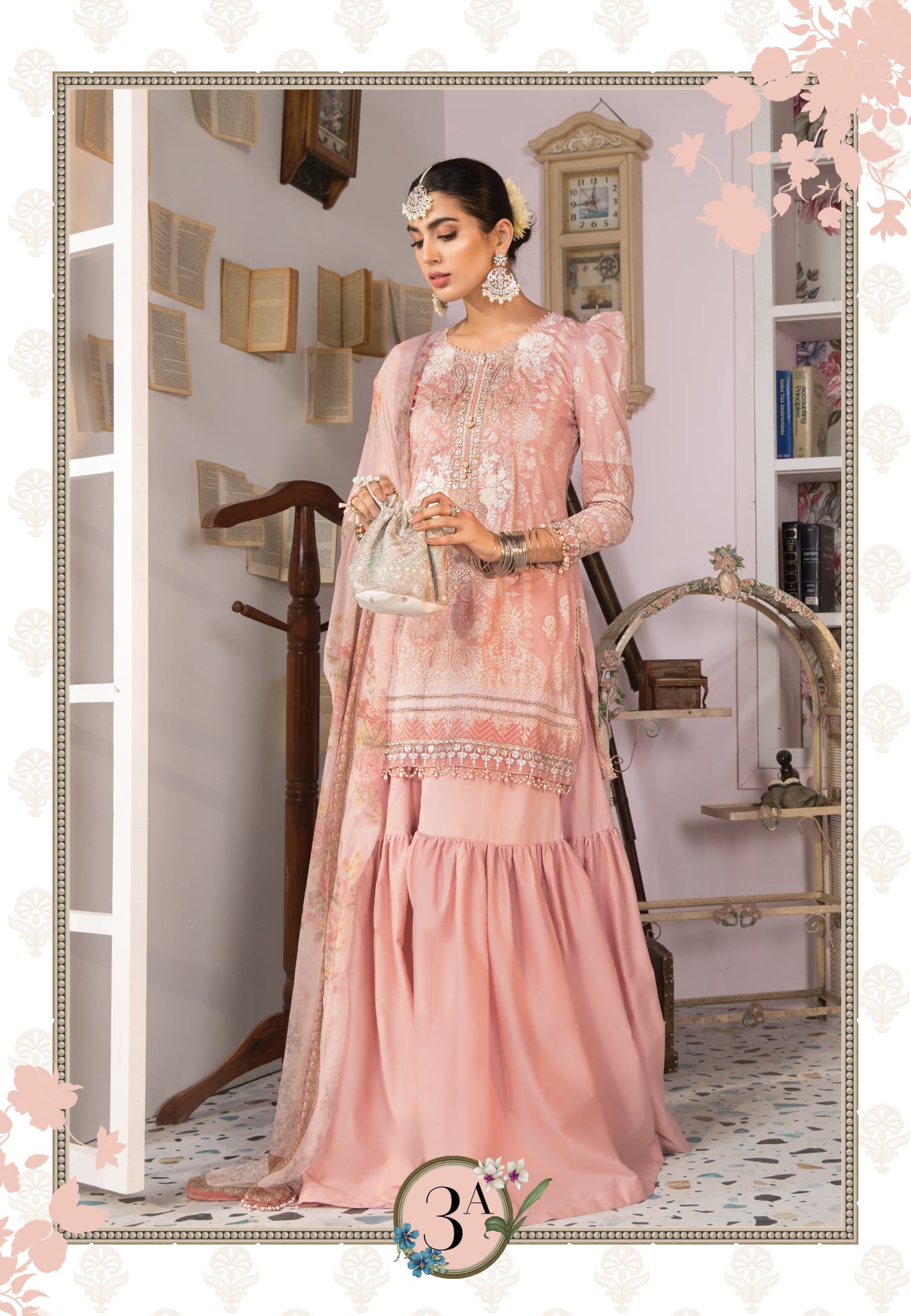 Mprints Unstitched Design 3A - Heer Rang