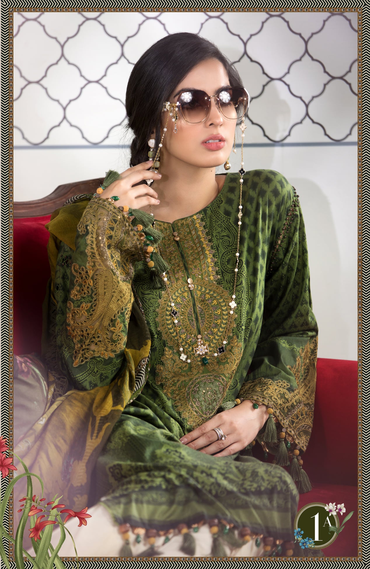 Mprints Unstitched Design 1B - Heer Rang