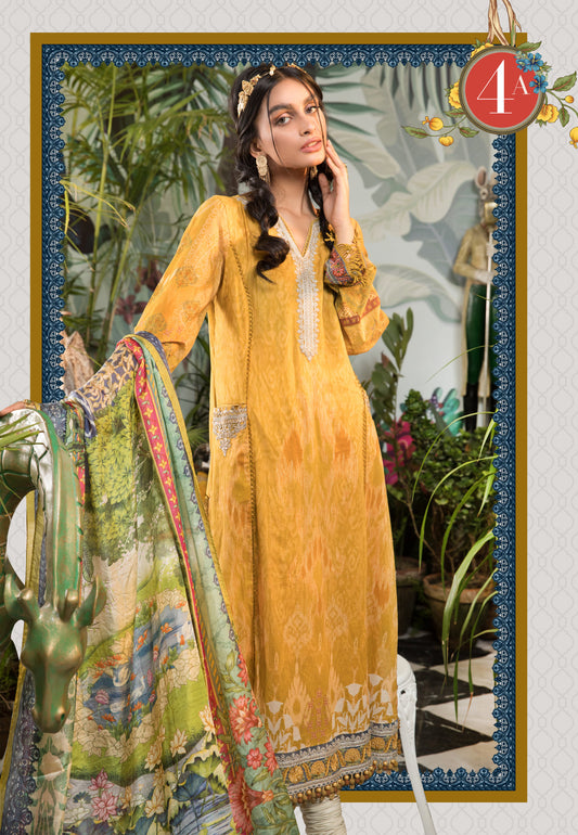 Mprints Unstitched Design 4A - Heer Rang