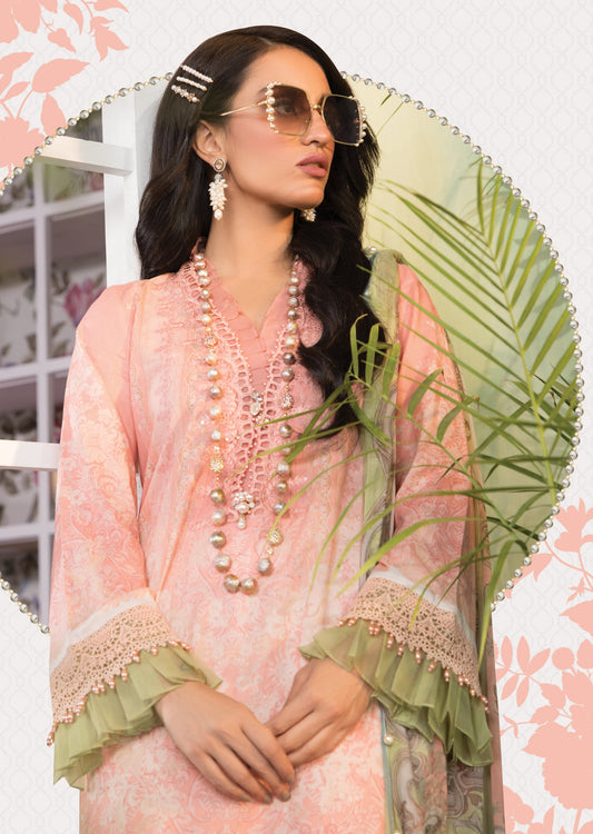 Mprints Unstitched Design 8B - Heer Rang