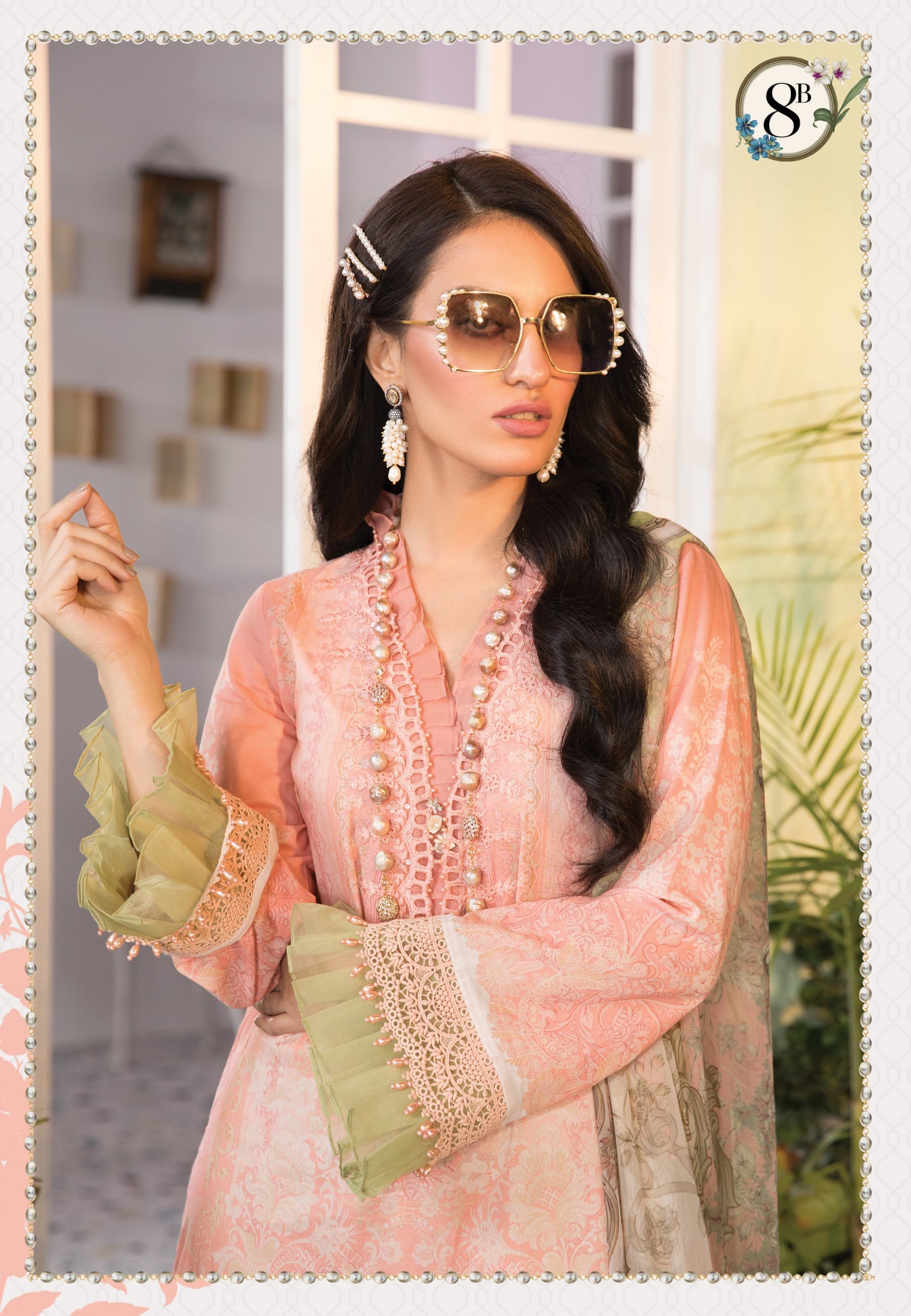 Mprints Unstitched Design 8B - Heer Rang