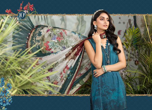 Mprints Unstitched Design 10B - Heer Rang