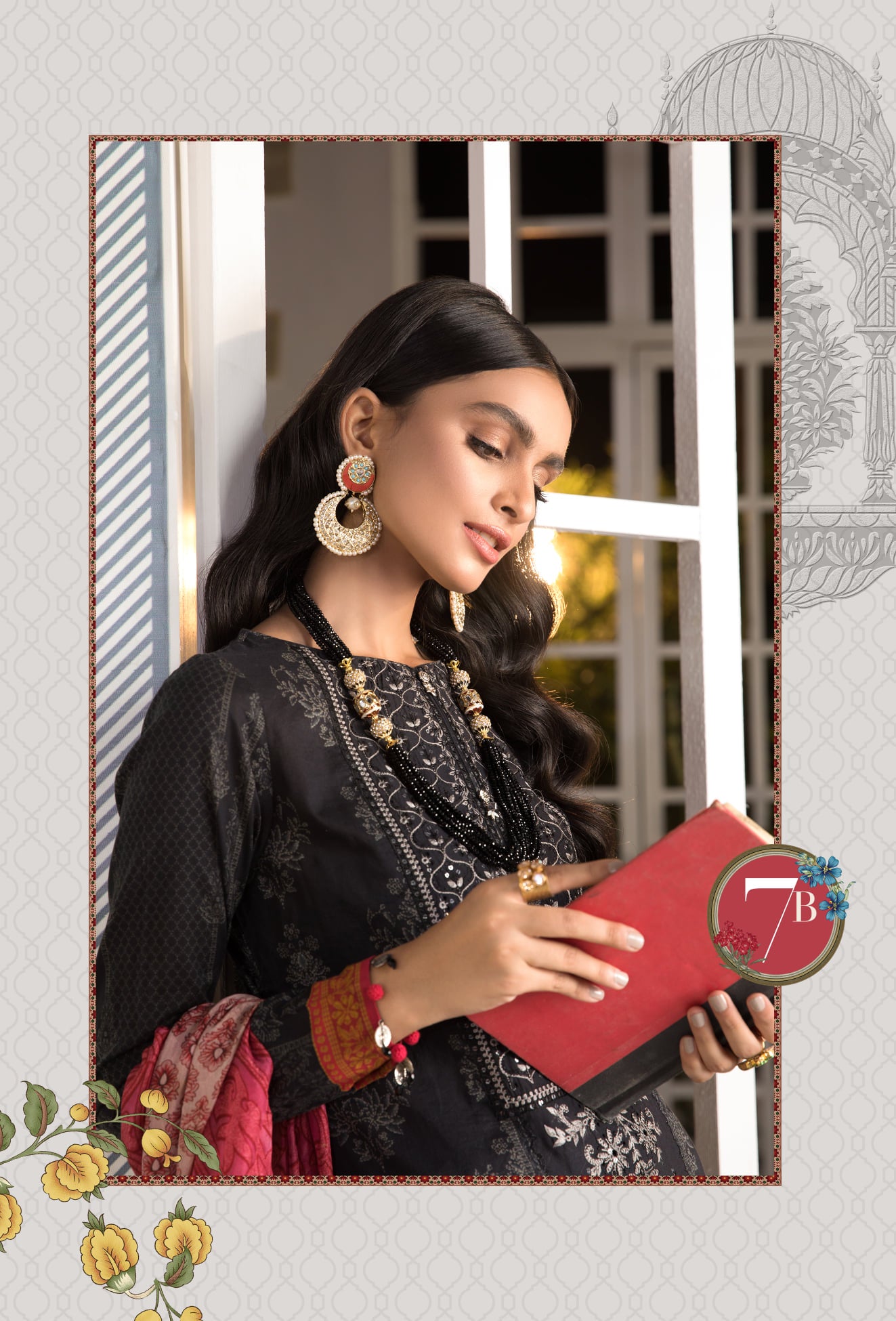 Mprints Unstitched Design 7B - Heer Rang