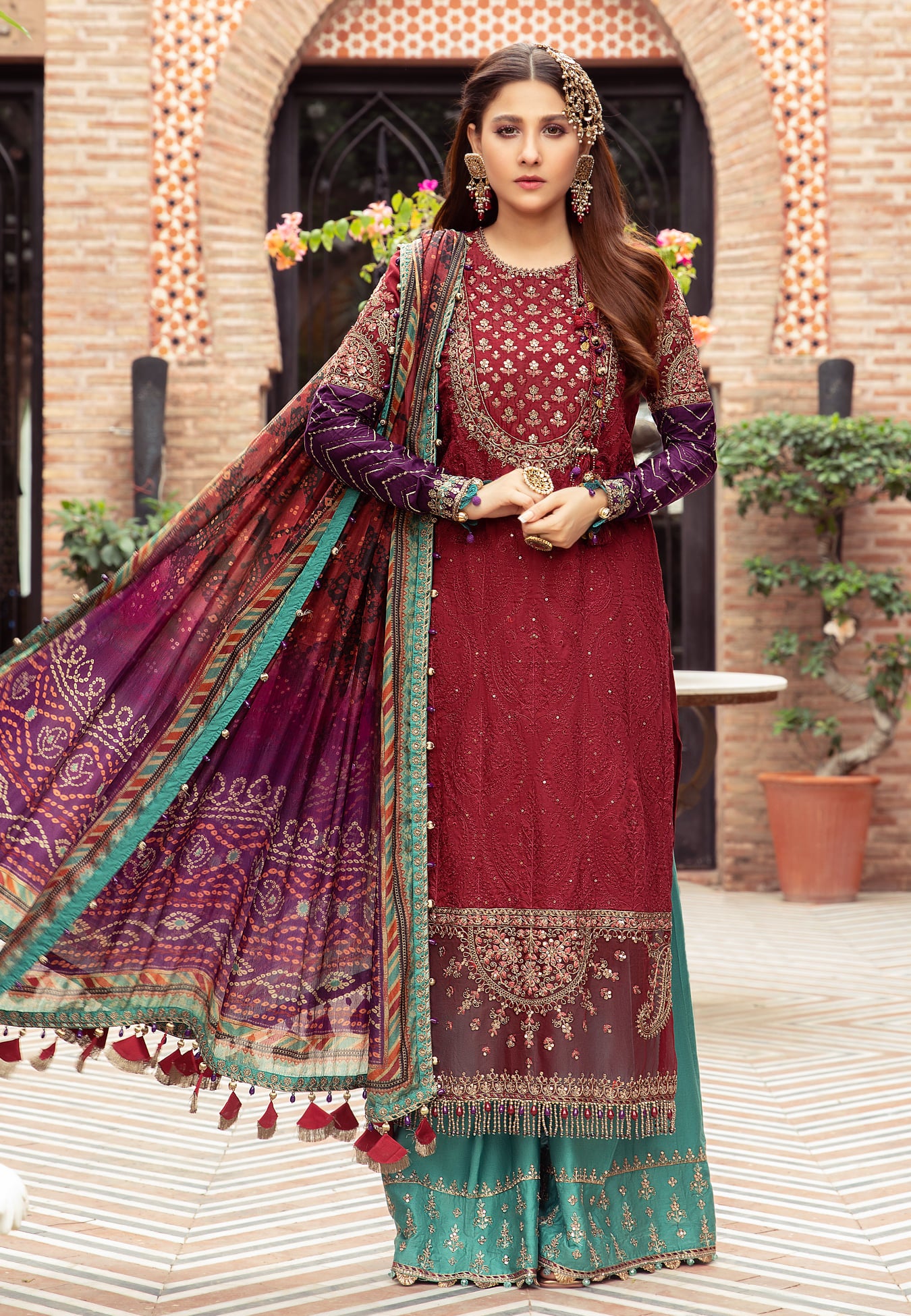 Sateen Unstitched Design # 1 - Heer Rang