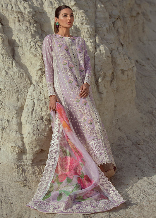Chikkankari Reinvented - 7A - Amethyst - Heer Rang
