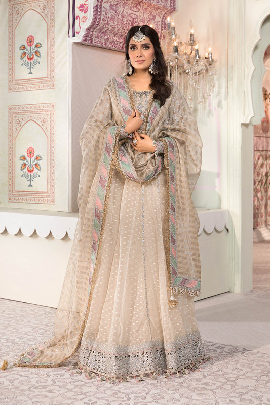 Unstitched MBROIDERED - Pearl White (BD-2208) - Heer Rang