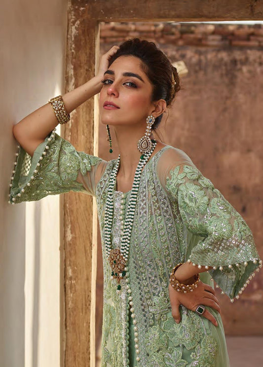 D4-A Applique - Sea Green- Crimson Luxe Wedding - Heer Rang