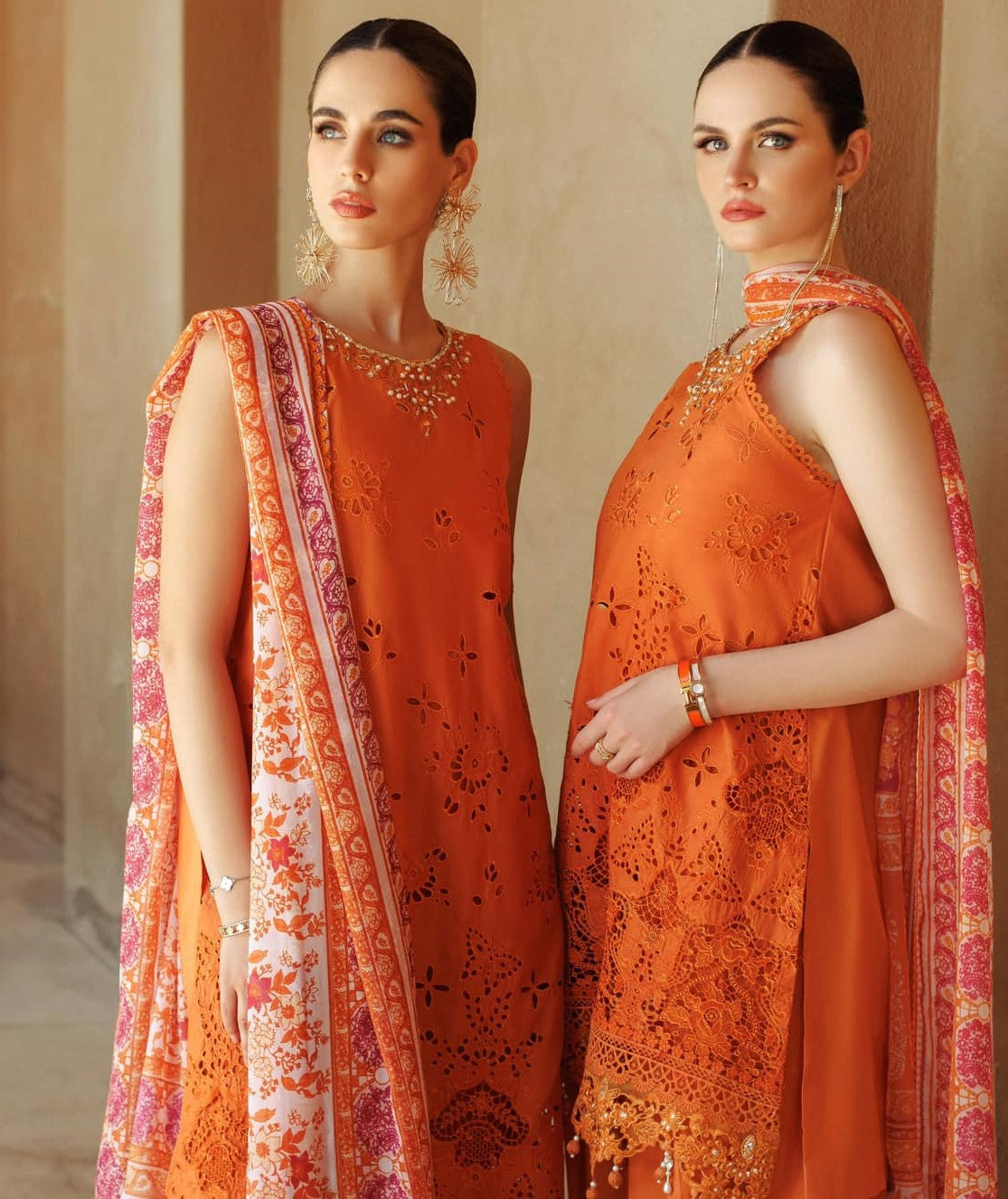 NOOR HANDWORK LASERKARI UNSTITCHED LAWN EDITION