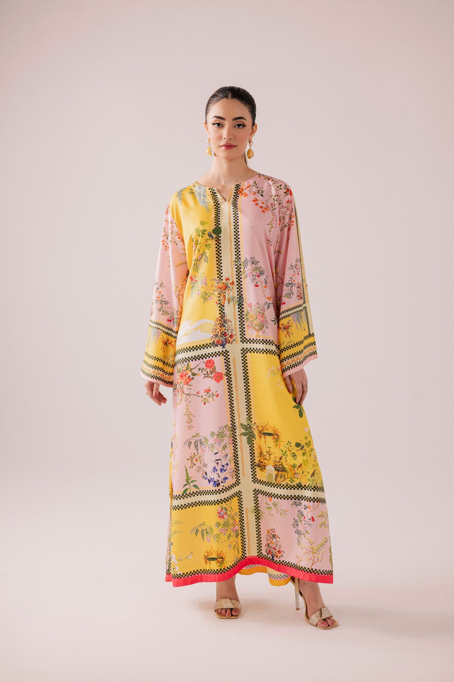 KF34 - Winter Printed Kaftaan