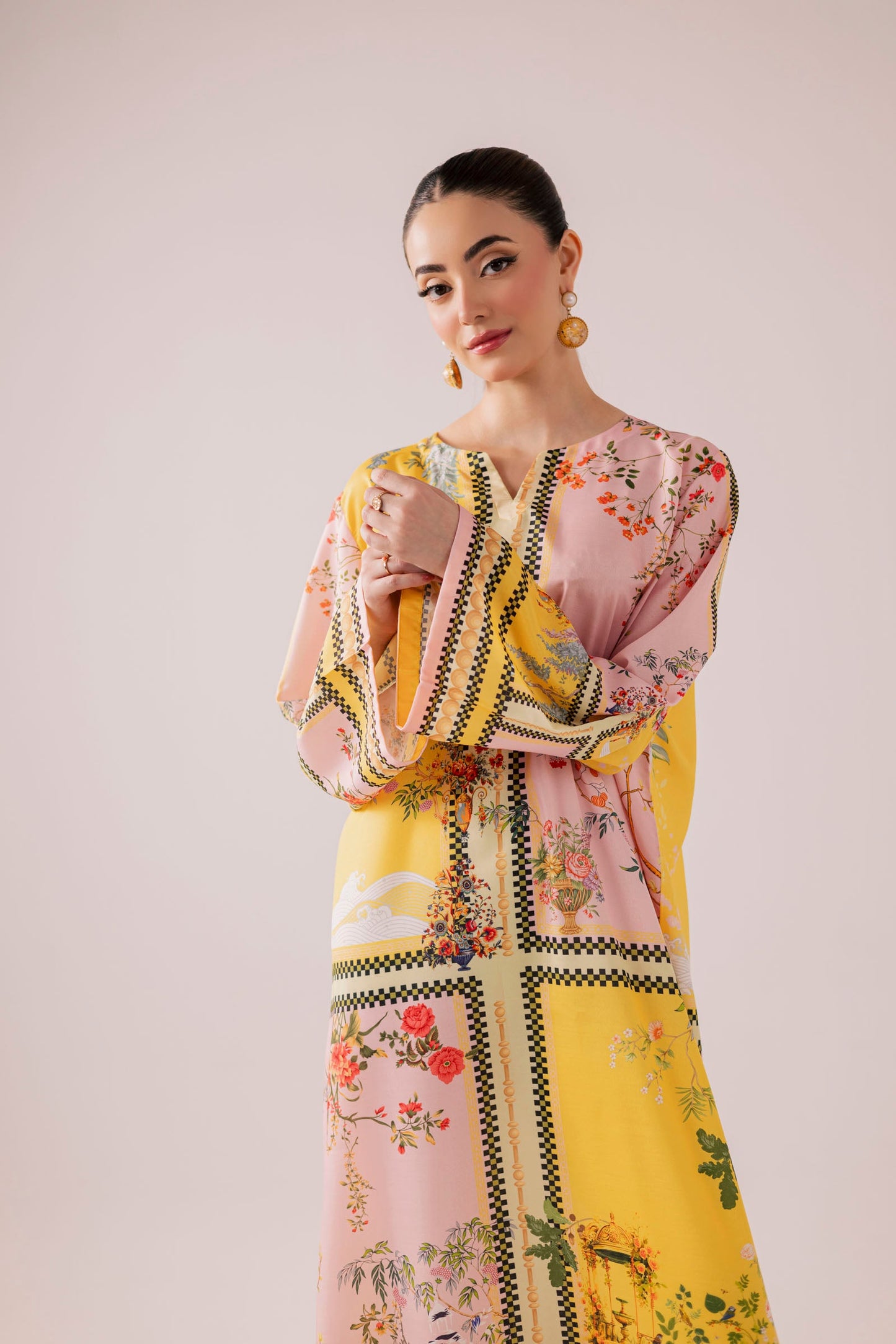 KF34 - Winter Printed Kaftaan