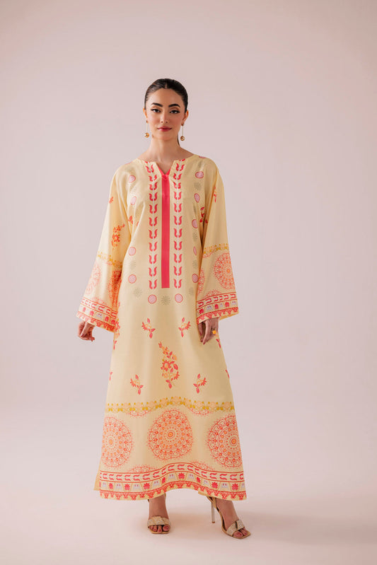 KF35 - Winter Printed Kaftaan