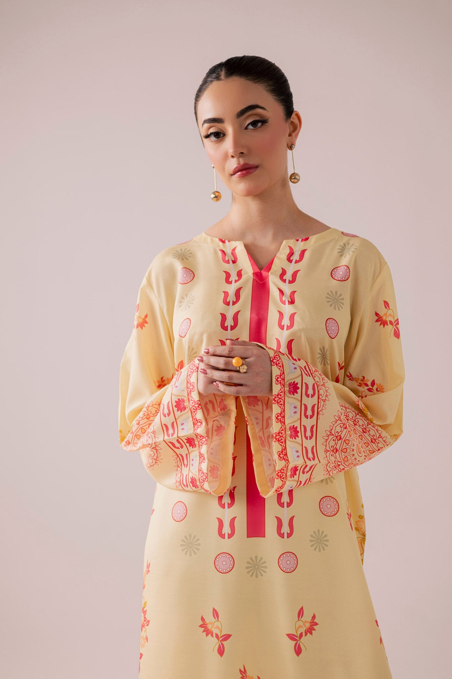 KF35 - Winter Printed Kaftaan