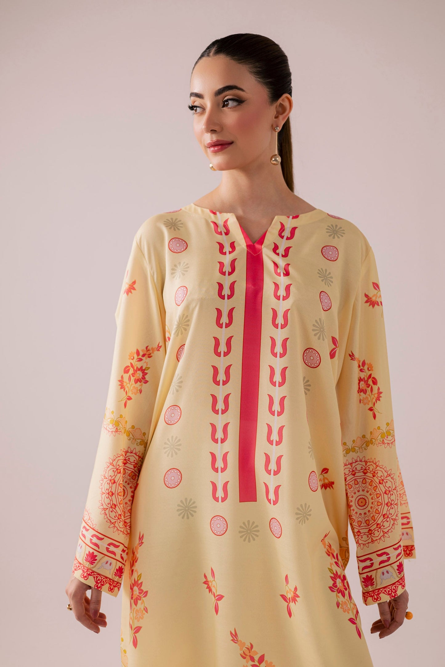 KF35 - Winter Printed Kaftaan