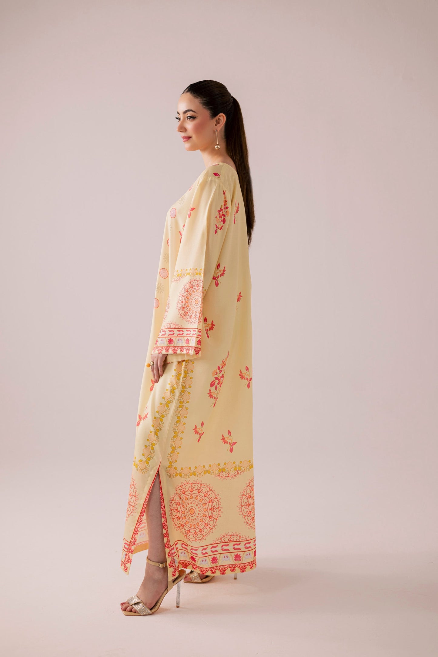 KF35 - Winter Printed Kaftaan