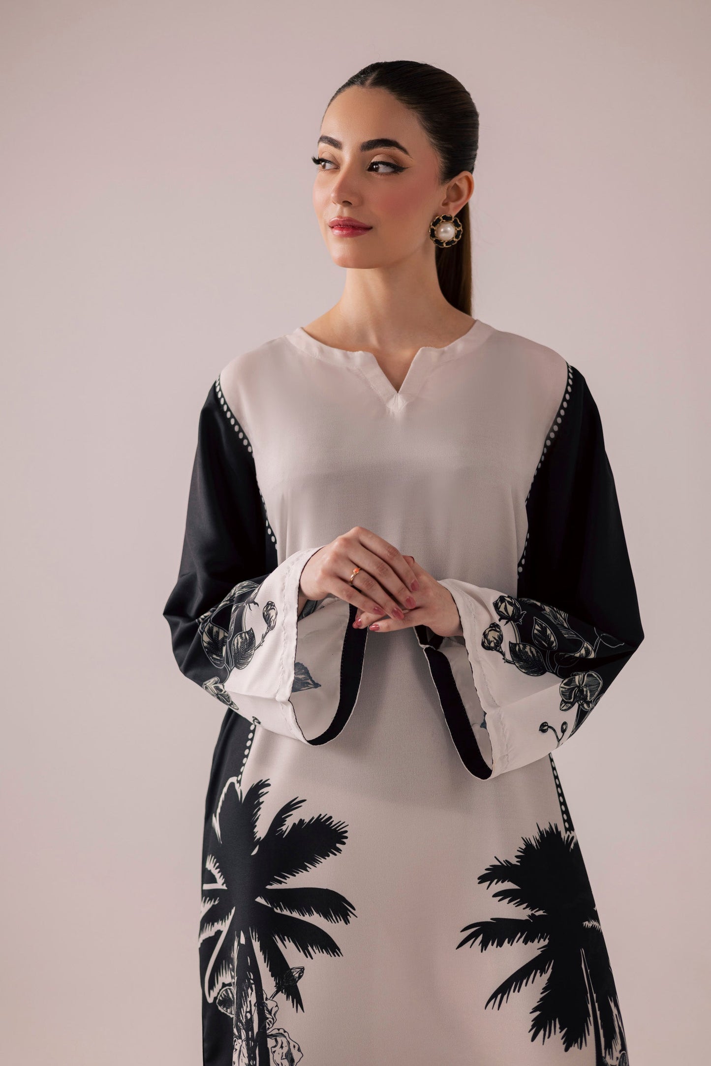 KF36 - Winter Printed Kaftaan