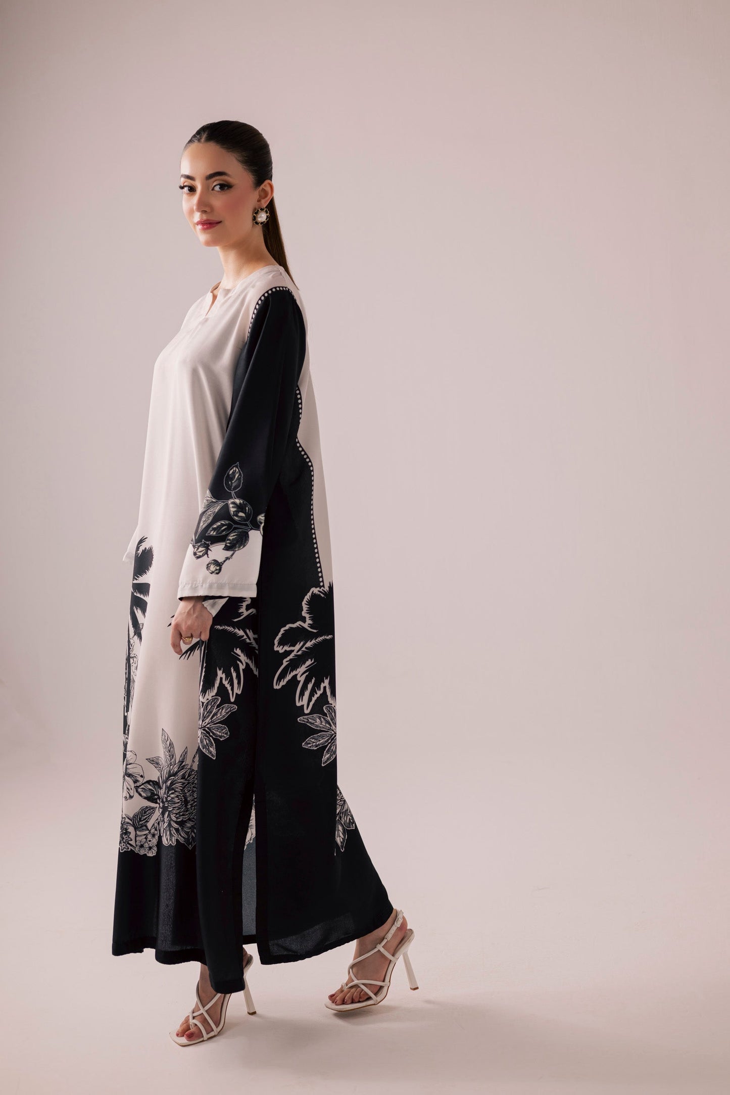 KF36 - Winter Printed Kaftaan