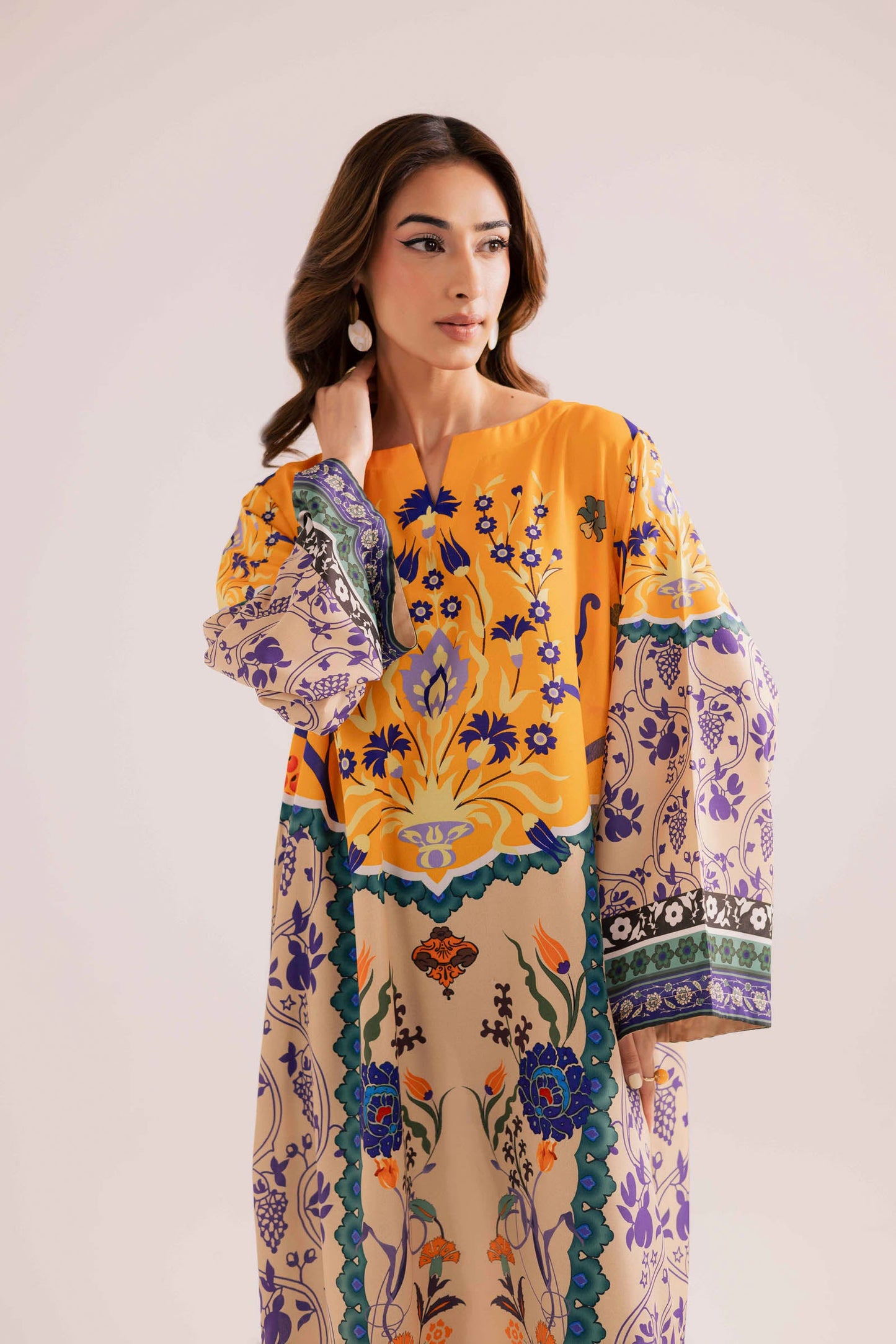 KF06 - Winter Printed Kaftaan