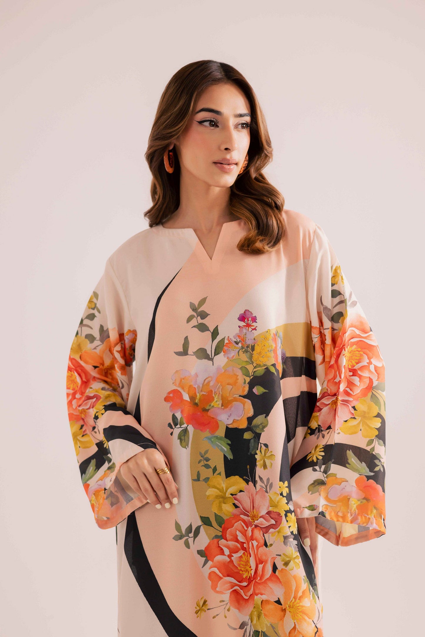 KF07 - Winter Printed Kaftaan