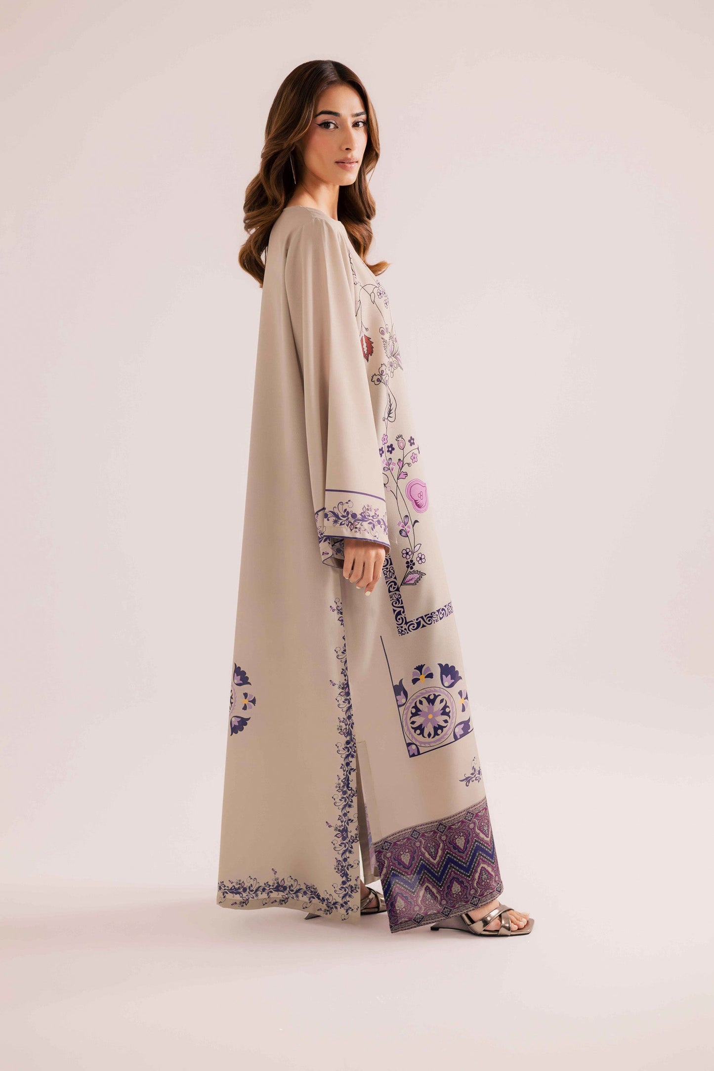 KF08 - Winter Printed Kaftaan