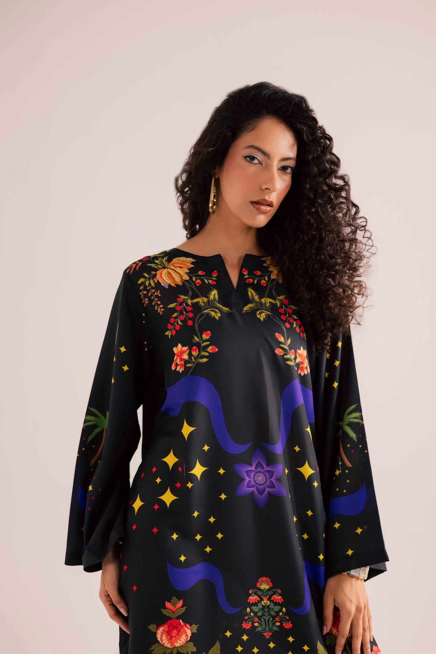 KF13 - Winter Printed Kaftaan