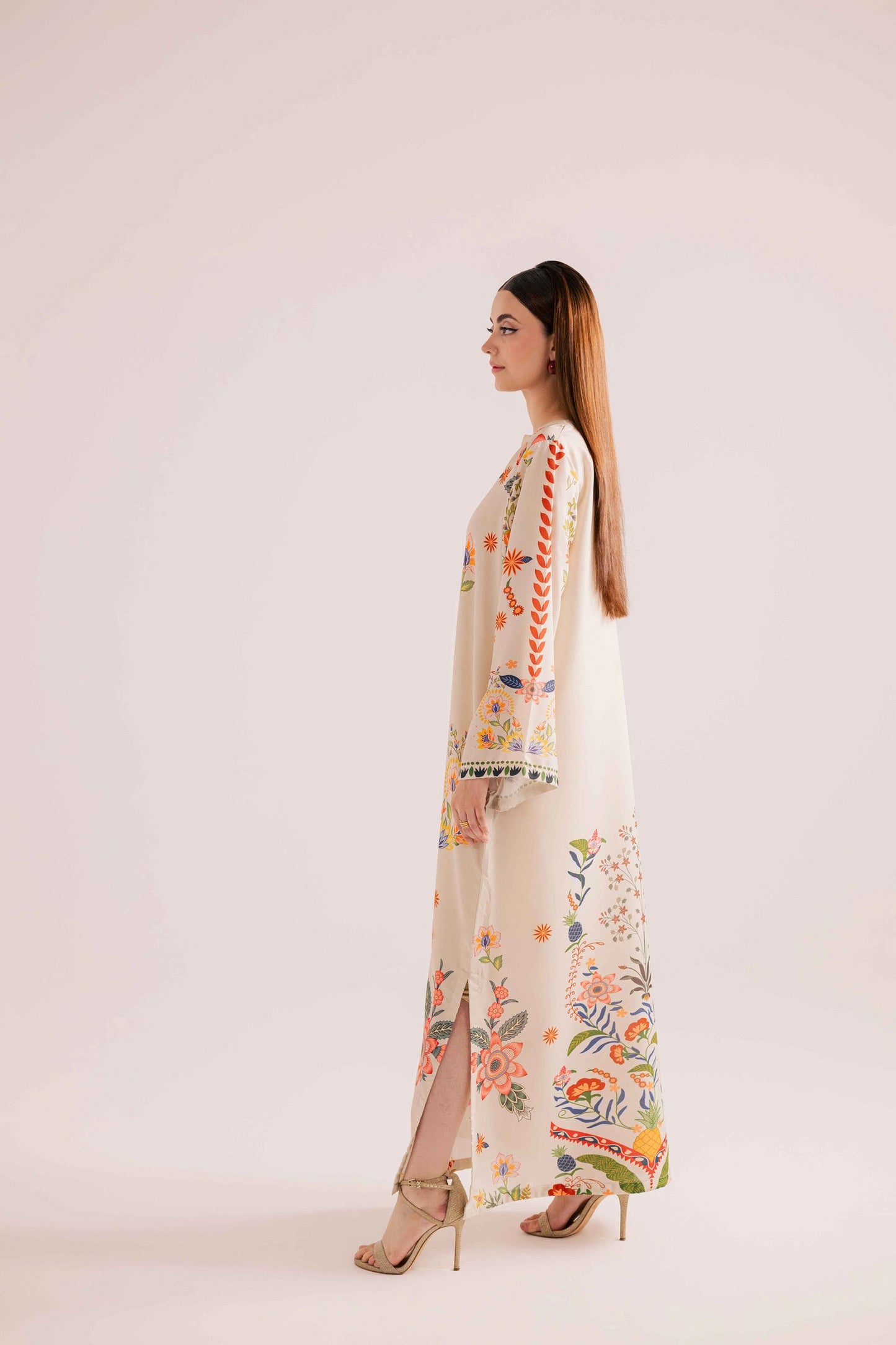 KF17 - Winter Printed Kaftaan