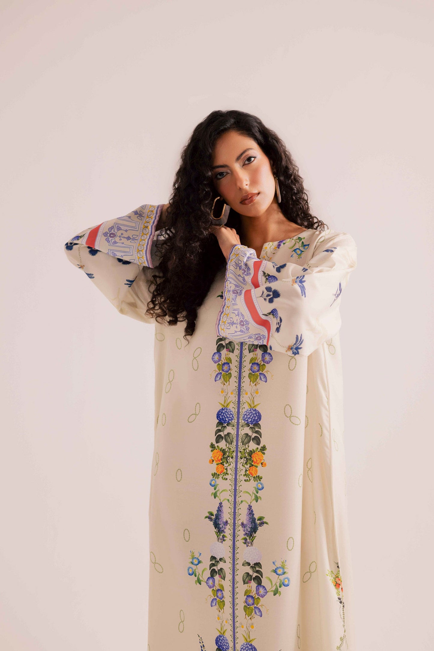 KF18 - Winter Printed Kaftaan