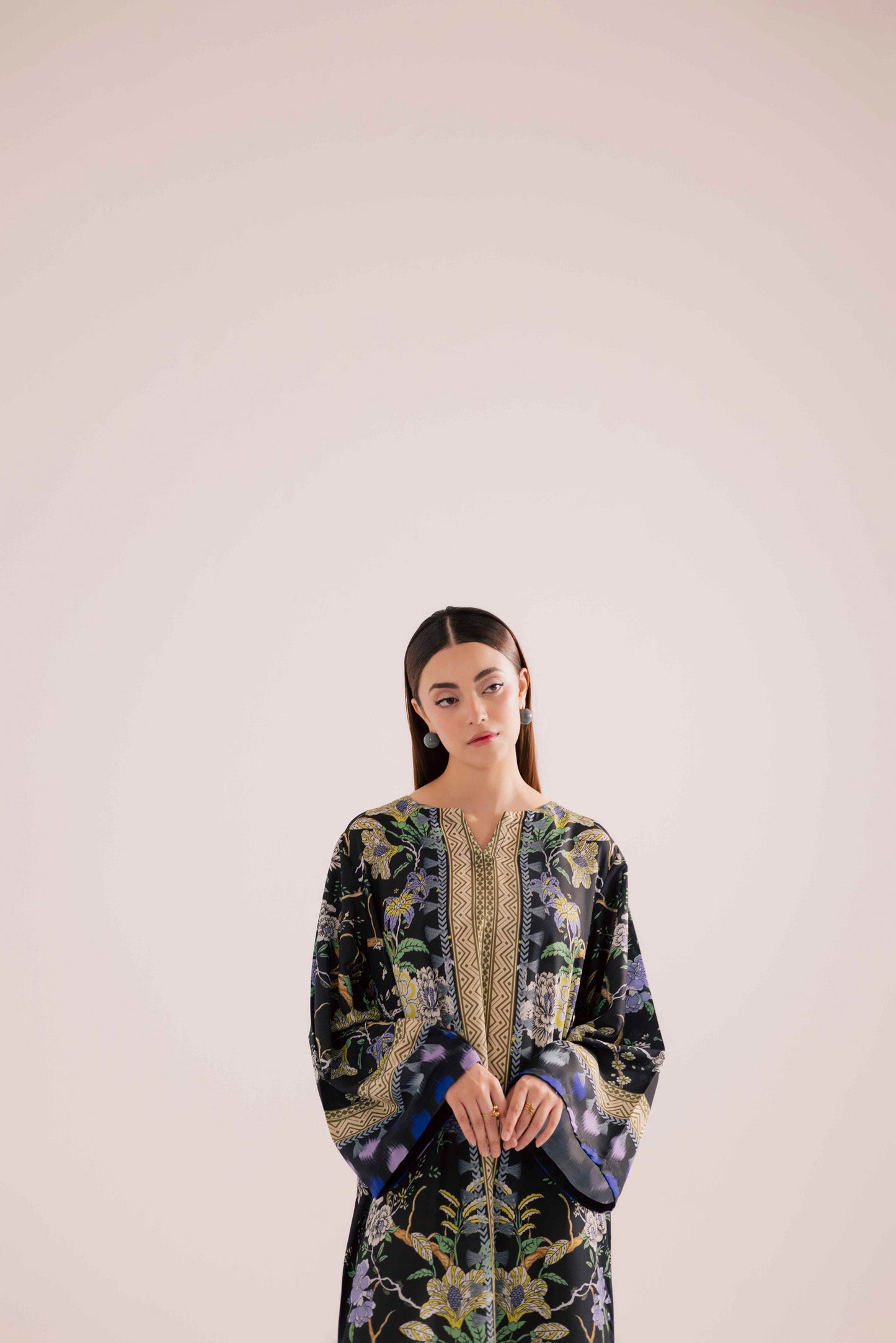 KF19 - Winter Printed Kaftaan