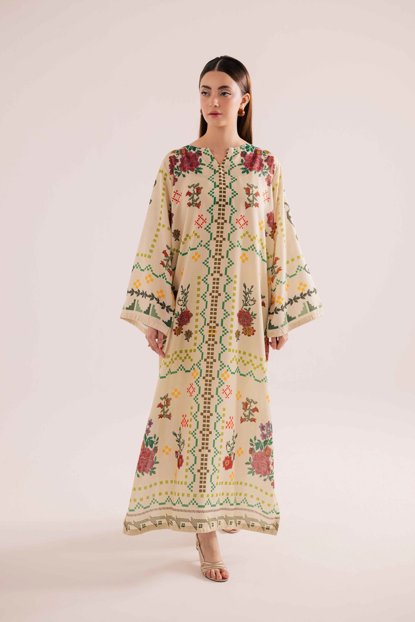 KF21 - Winter Printed Kaftaan