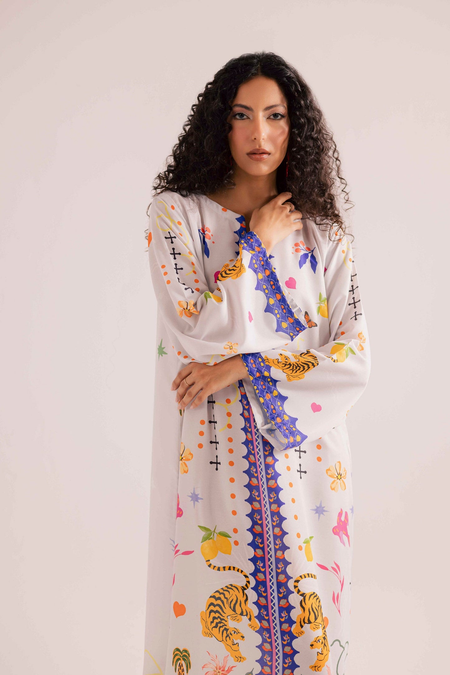 KF22 - Winter Printed Kaftaan