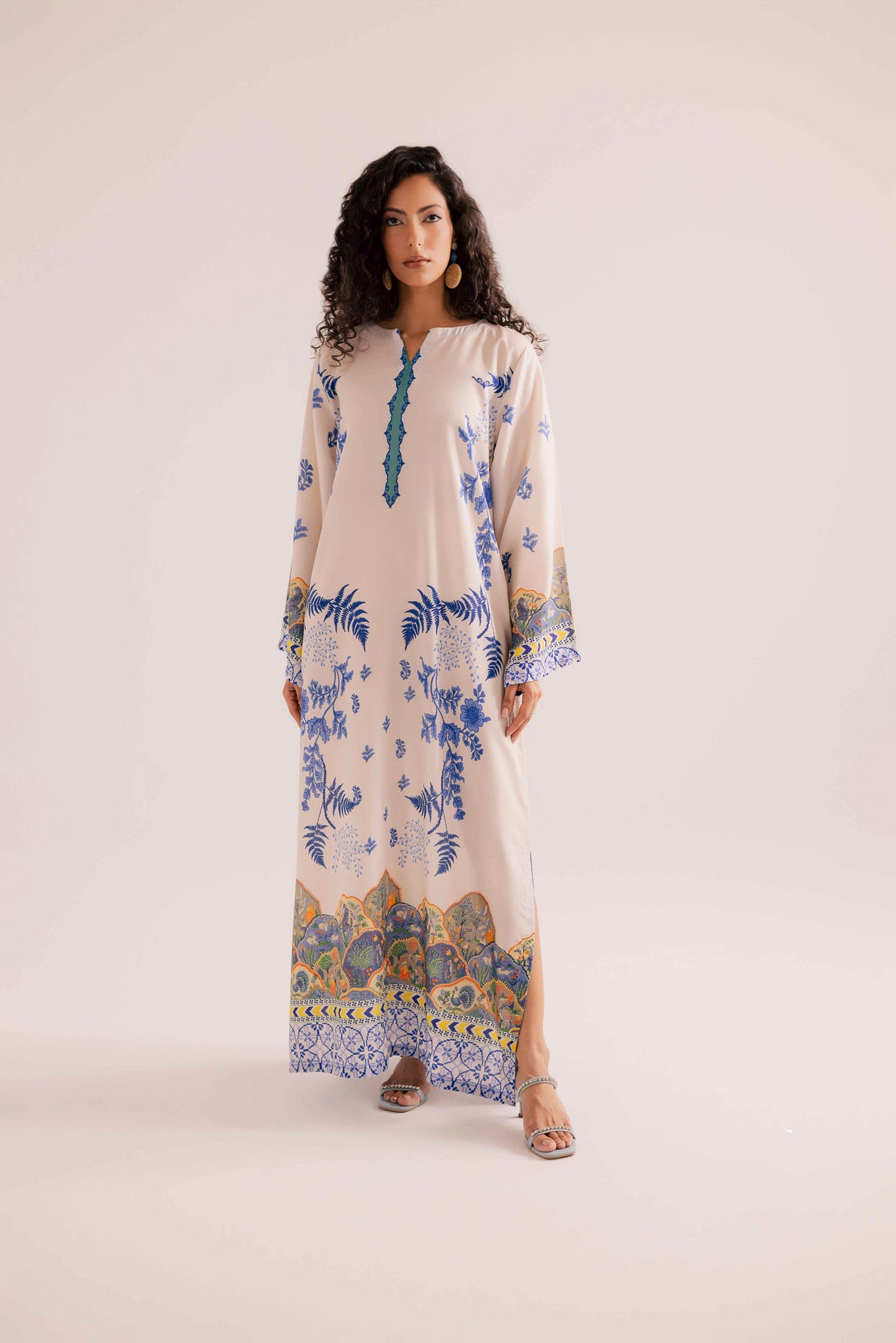 KF28 - Winter Printed Kaftaan
