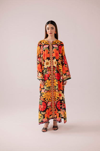 KF37 - Winter Printed Kaftaan