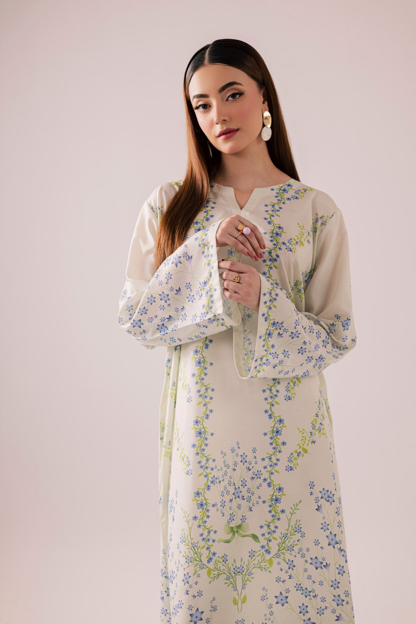 KF45 - Winter Printed Kaftaan